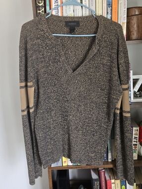 Express Long Sleeve V Neck Tee